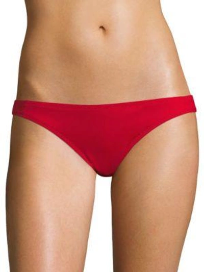 Shop Malia Mills Low Rider Bikini Bottom In Kooki Red