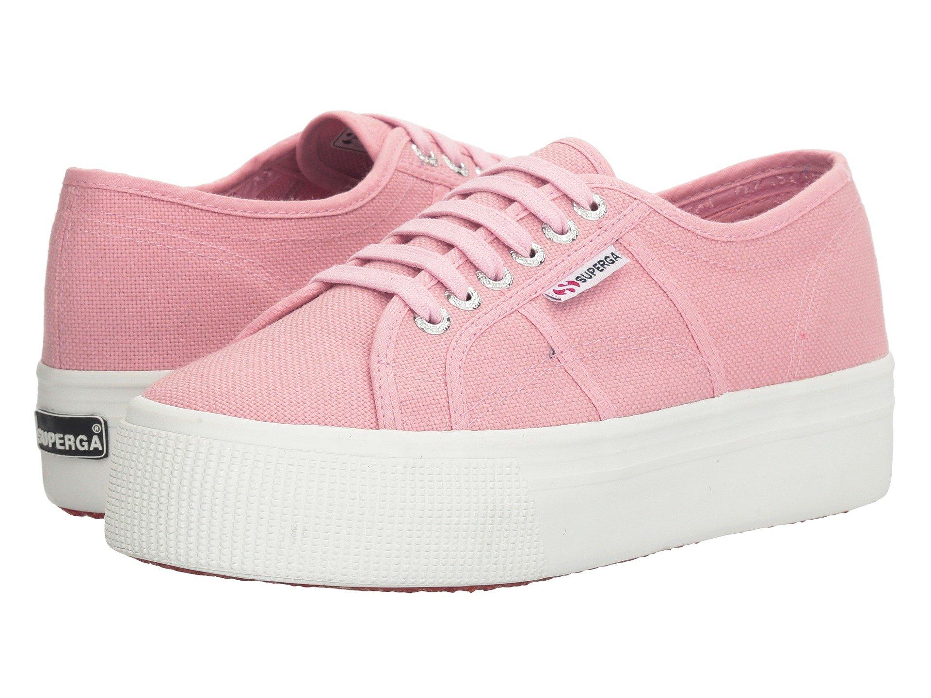 pink superga platform