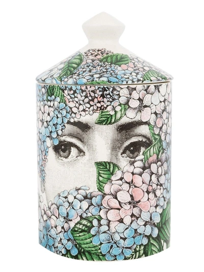 Shop Fornasetti 'ortensia' Scented Candle In Blue