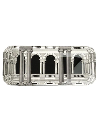 Fornasetti Brera Print Tray In Black