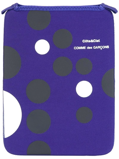 Shop Comme Des Garçons 'côte&ciel' Ipad Bag In Blue