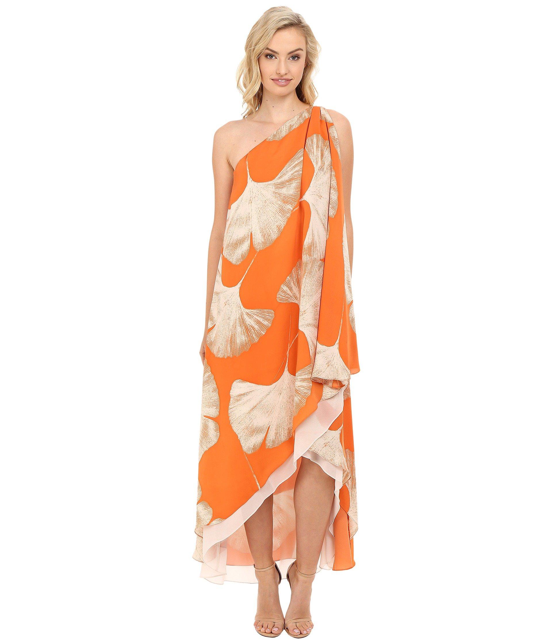 halston heritage one shoulder