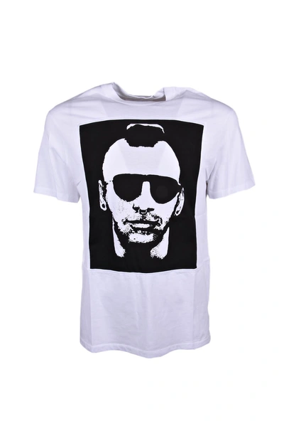 Shop Neil Barrett T-shirt In White-black