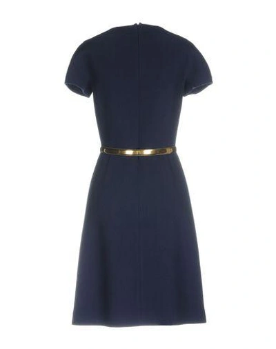 Shop Michael Kors Knee-length Dresses In Dark Blue