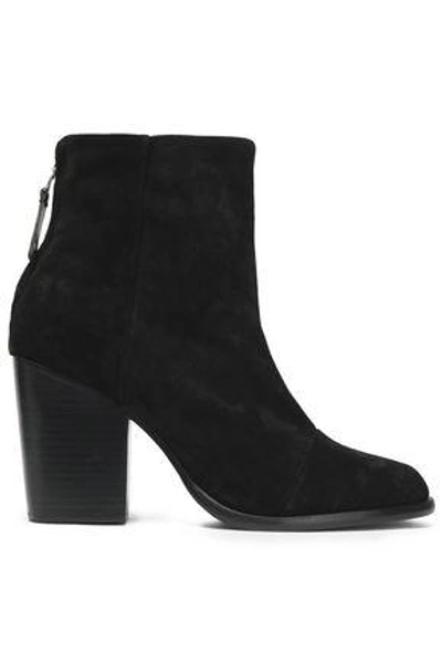Shop Rag & Bone Woman Ashby Suede Ankle Boots Black