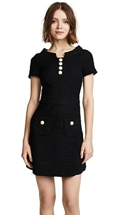 Shop Boutique Moschino Button Up Dress In Black