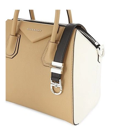 Shop Givenchy Antigona Leather Tote In Light Beige