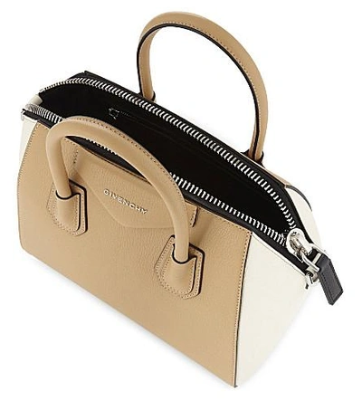 Shop Givenchy Antigona Leather Tote In Light Beige