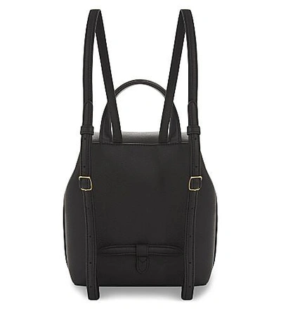 Shop Mulberry Mini Bayswater Grained Leather Backpack In Black