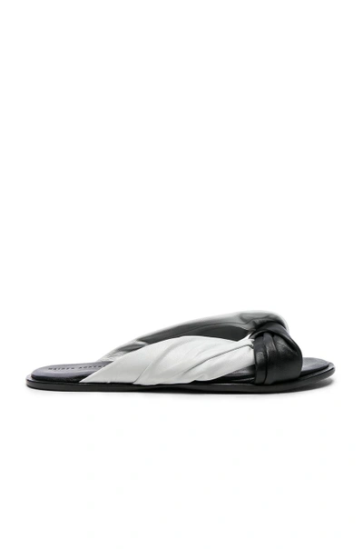 Shop Haider Ackermann Leather Knotted Sandals In White