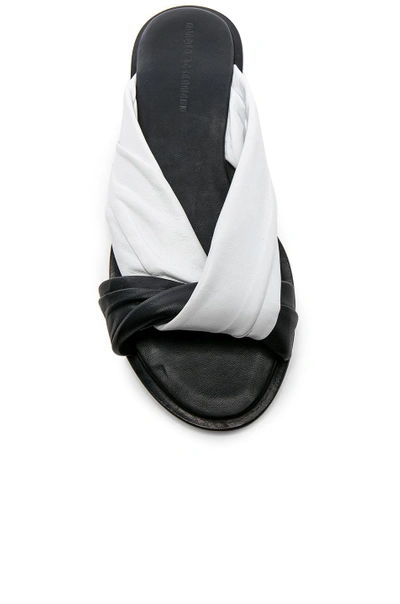 Shop Haider Ackermann Leather Knotted Sandals In White