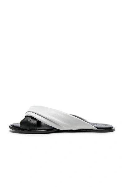 Shop Haider Ackermann Leather Knotted Sandals In White