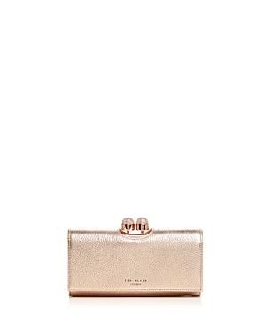 ted baker rose gold matinee purse