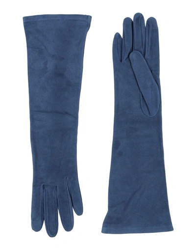 Shop Dsquared2 Gloves In Slate Blue