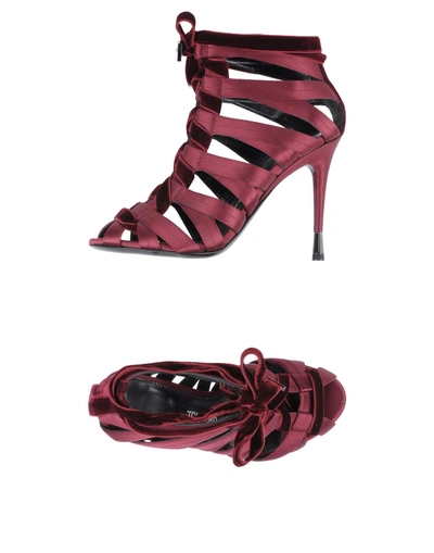 Shop Tom Ford Sandals In Maroon