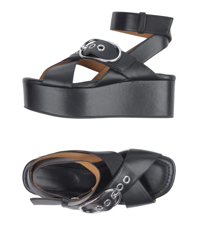 Shop Alexander Wang Sandals In Black