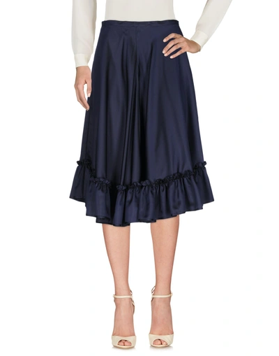 Shop Jw Anderson 3/4 Length Skirts In Dark Blue