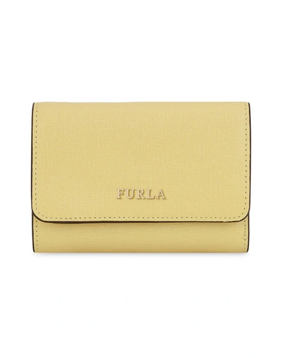 Shop Furla Wallet In Yellow