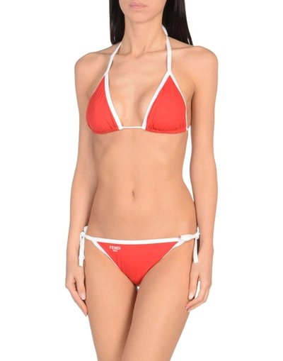 Shop Fendi Bikinis In Red