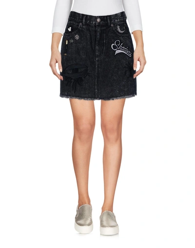 Shop Marc Jacobs Denim Skirt In Black