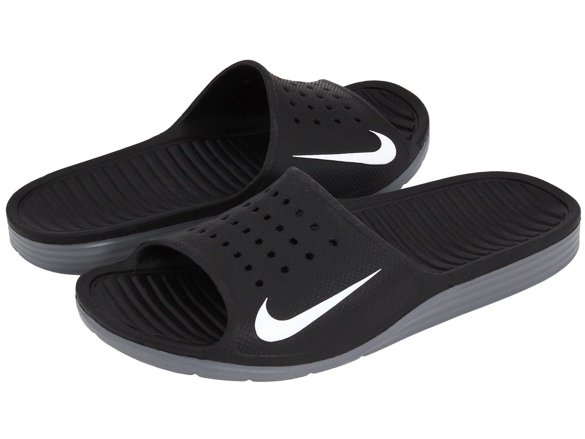 Nike Solarsoft Slide In Black/white 