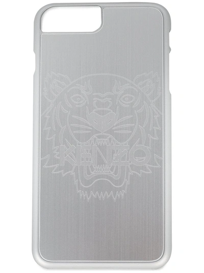 Shop Kenzo Tiger Etched Iphone 7 Plus Case - Farfetch In Metallic