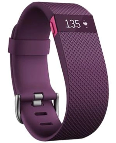 Shop Fitbit Charge Hr Wireless Activity Wristband In Plum