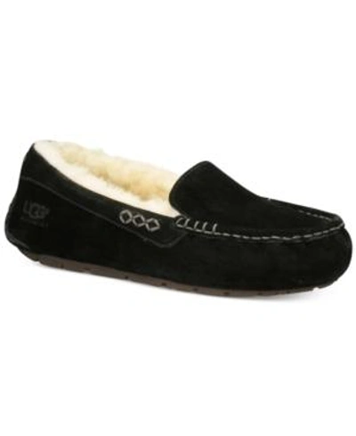 Shop Ugg Women's Ansley Moccasin Slippers In Black