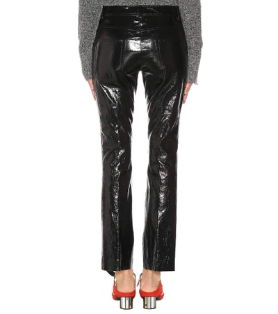 Shop Helmut Lang Patent Leather Trousers In Black