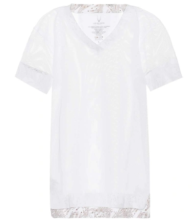 Shop Lucas Hugh Deco Mesh T-shirt In White