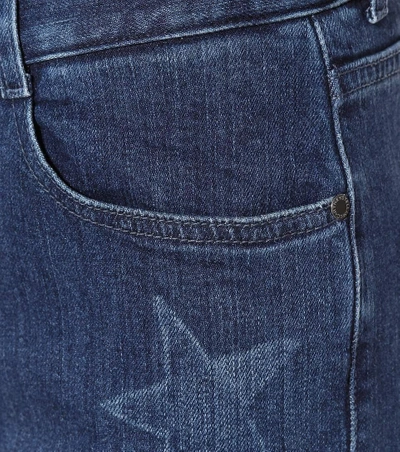 Shop Stella Mccartney Boyfriend Star Cropped Jeans In Llue