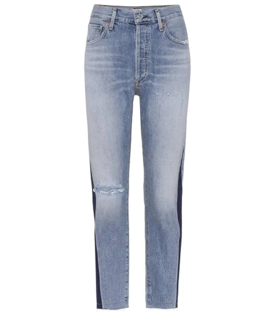Shop Citizens Of Humanity Distressed Jeans In Blue