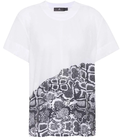 Shop Adidas By Stella Mccartney Run Printed T-shirt In White