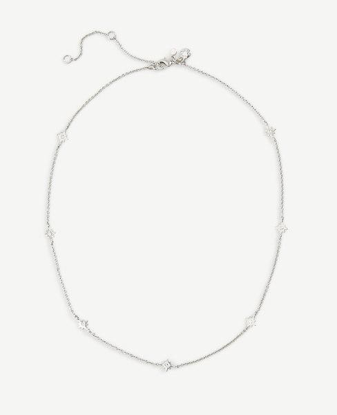 Ann Taylor Delicate Star Necklace In Silver | ModeSens