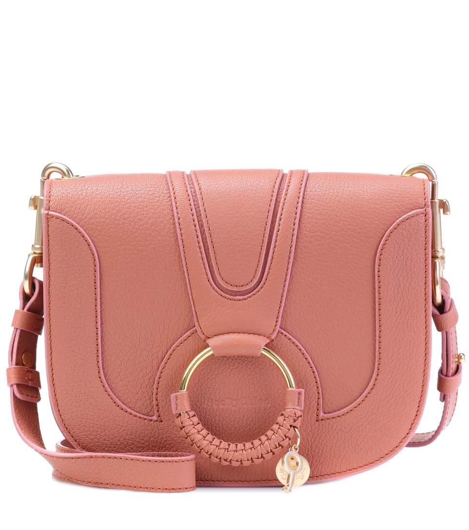 hana medium leather shoulder bag