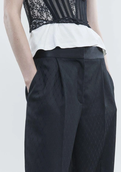 Shop Alexander Wang Single Pleat Pant In Black
