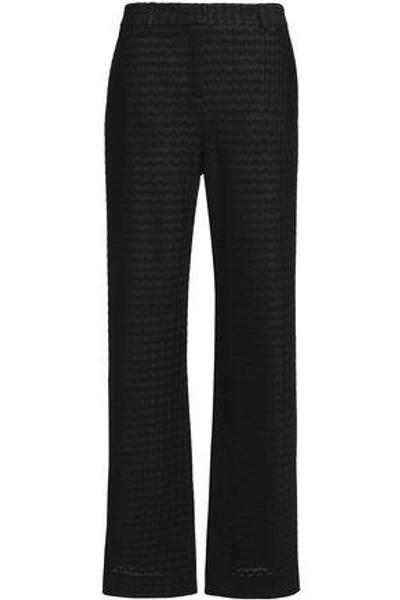 Shop Missoni Woman Wool-blend Flared Pants Black