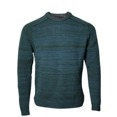 Shop Lords Of Harlech Men's Green Crosby Crewneck Sweater In Hunter