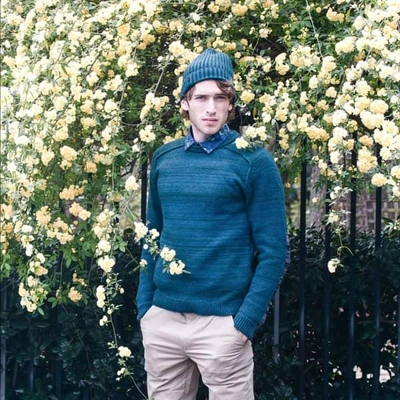 Lords Of Harlech Crosby Crewneck Sweater In Hunter