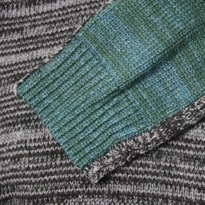 Lords Of Harlech Sweet Shawl Neck Sweater In Charcoal