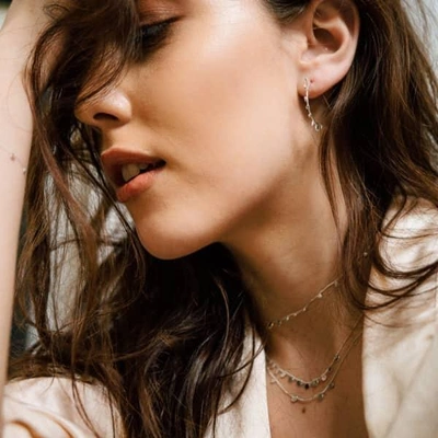 Lily Flo Jewellery Stardust Scattered Stars Solid Gold Necklace