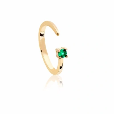 Shop Astrid & Miyu Taurus Zodiac Ring In Gold