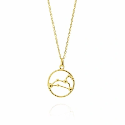 Shop Yasmin Everley Jewellery Leo Astrology Necklace In 9ct Gold