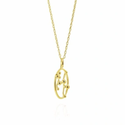Shop Yasmin Everley Jewellery Leo Astrology Necklace In 9ct Gold