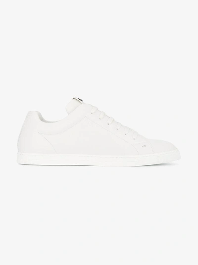 Shop Fendi Bag Bugs Sneakers In White