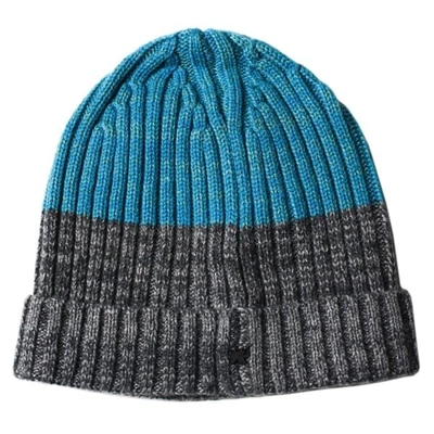 Lords Of Harlech Men's Grey / Blue Benny Beanie In Grey & Teal