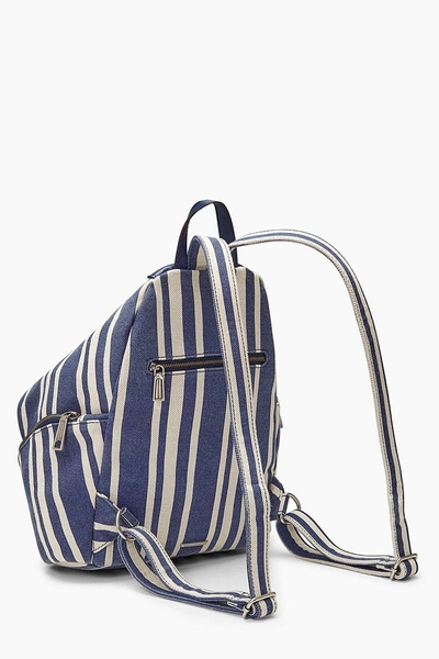 Shop Rebecca Minkoff Navy Stripe Julian Backpack |