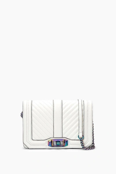 Shop Rebecca Minkoff Bianco White & Multi Love Crossbody Bag |