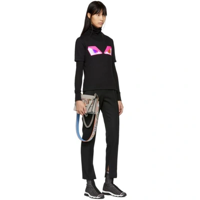 Shop Fendi Black Bag Bugs T-shirt In F0gme Black