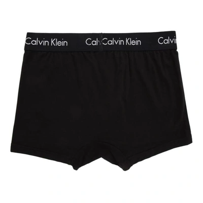 Shop Calvin Klein Underwear Black Modal Body Trunk Boxer Briefs